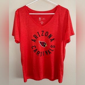 NFL Team Apparel Nike Dri Fit Women’s Arizona Cardinals‎ V Neck size Large